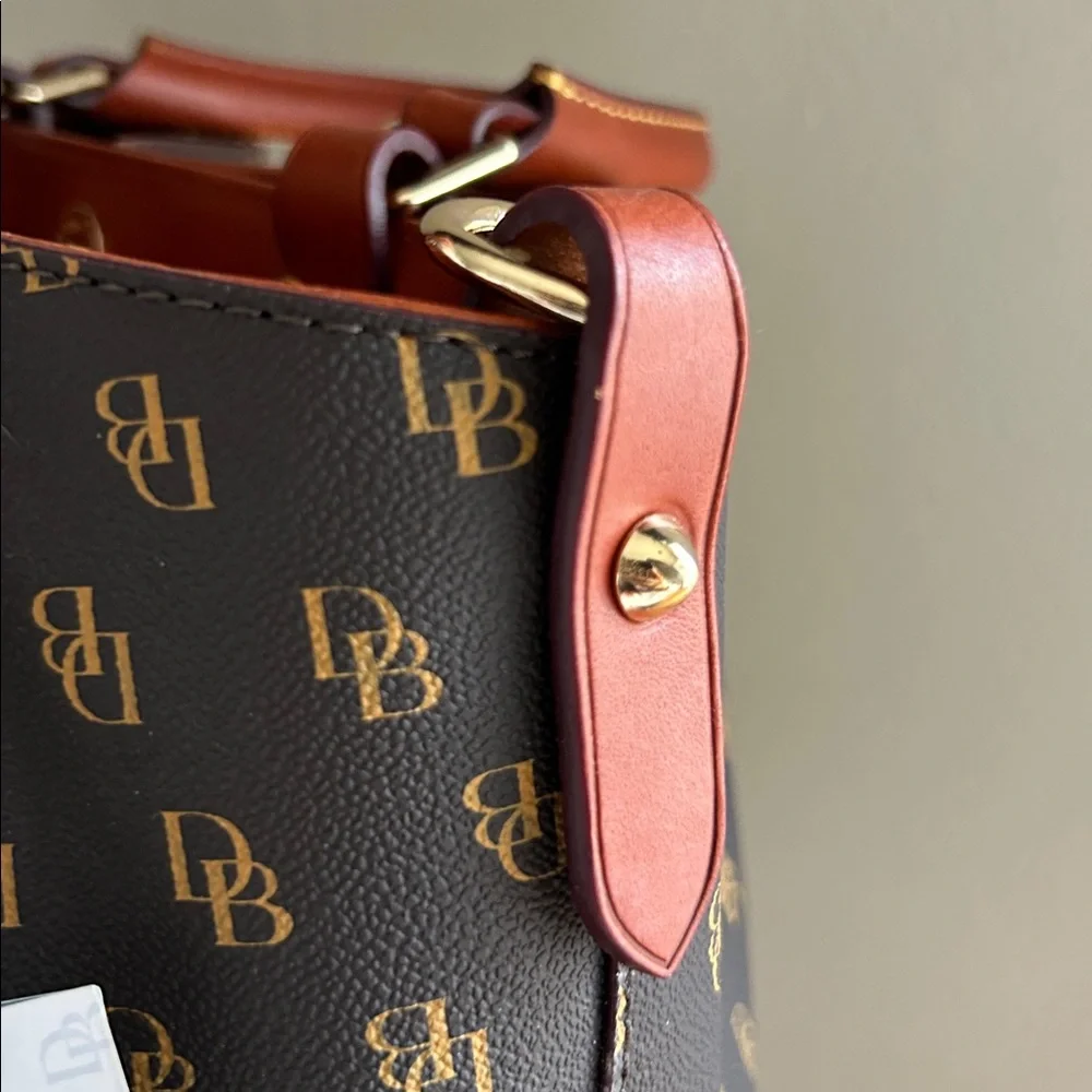 Dooney & Bourke Gretta Brenna Satchel in Brown Tmoro
